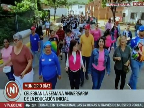 Nueva Esparta | Estudiantes del mcpio. Díaz celebran la semana aniversario de la educación inicial