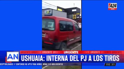 USHUAIA: INTERNA DEL PJ, TIROS Y 2 DETENIDOS