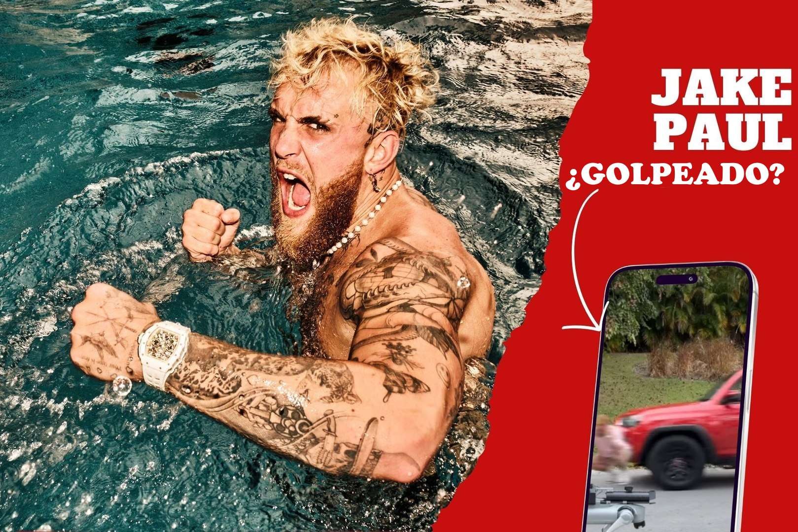 Jake Paul es atropelldo a días de enfrentar a Mike Tyson - MARCA USA