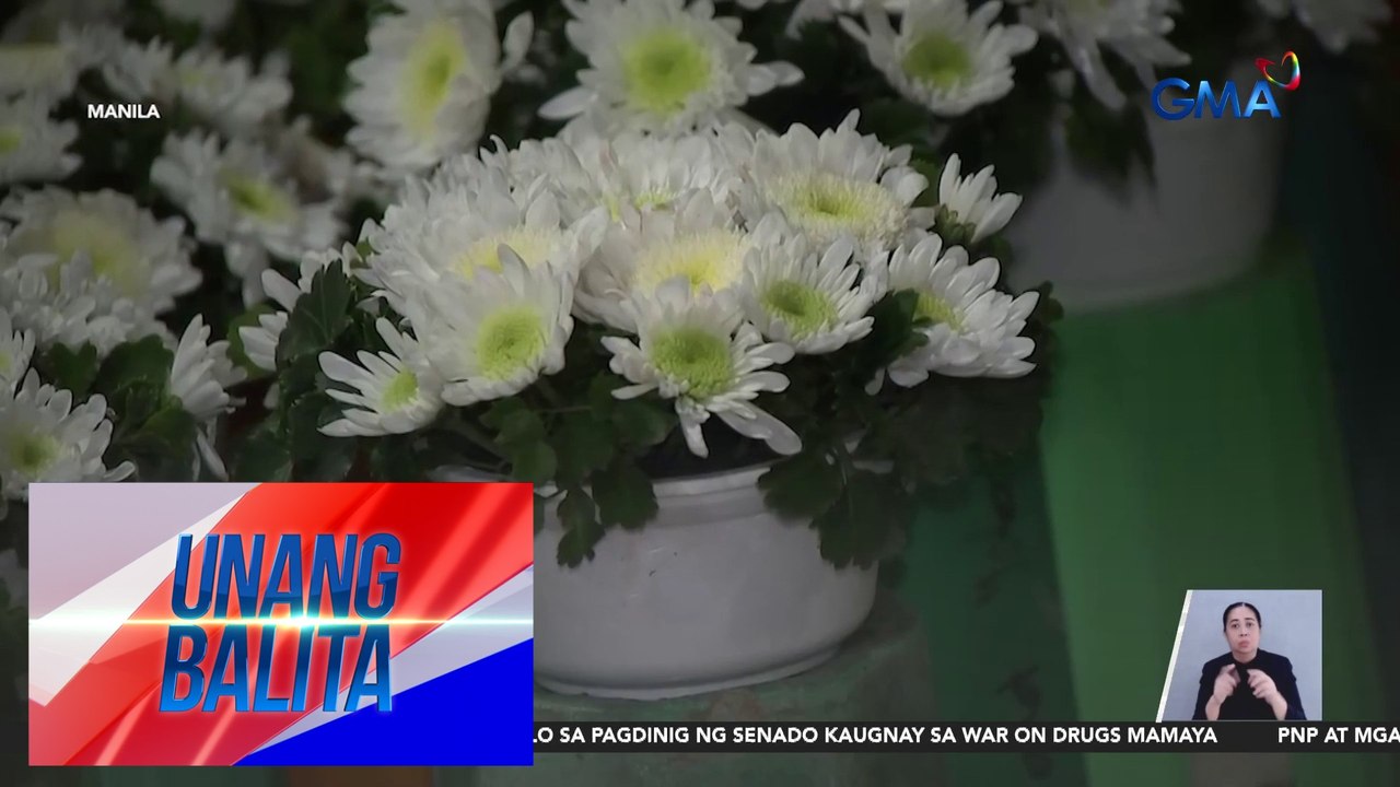 Presyo ng mga panindang bulaklak sa Dangwa, hindi pa tumataas ilang araw bago ang UNDAS | Unang Balita