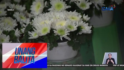 Presyo ng mga panindang bulaklak sa Dangwa, hindi pa tumataas ilang araw bago ang UNDAS | Unang Balita