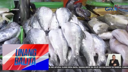 Presyo ng ilang isda sa Marikina Market, malaki ang itinaas dahil sa kakulangan ng supply | Unang Balita
