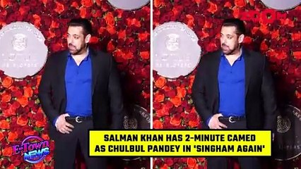 Salman Khan to have 2-Minute long ACTION-PACKED cameo as Chulbul Pandey in Ajay's Singham Again!