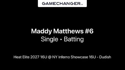Maddy Matthews Single @ NY Inferno Showcase 16U - Dudish