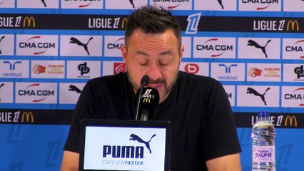 Roberto De Zerbi : "L'arbitrage et le carton rouge, je ne veux pas en parler"