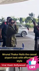 Mrunal Thakur Nails the casual airport look with effortless style