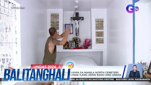 Ilang puntod ng mga namayapa sa Manila North Cemetery, binisita na ng kanilang kaanak ilang araw bago ang Undas | Balitanghali