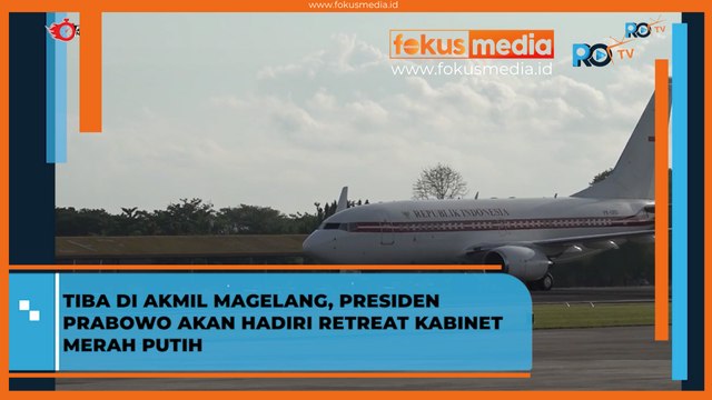 Tiba di Akmil Magelang, Presiden Prabowo akan Hadiri Retreat Kabinet Merah Putih