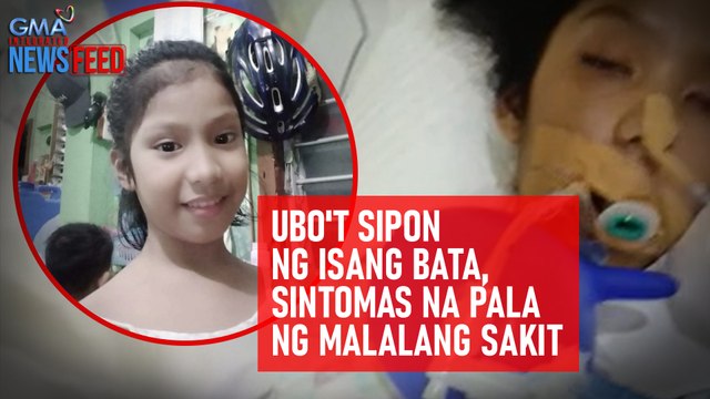 Ubo't sipon ng isang bata, sintomas na pala ng malalang sakit | GMA Integrated Newsfeed