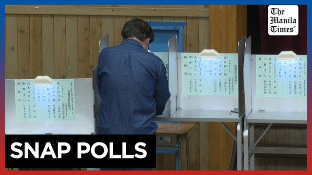 Japan's ruling party falls short of majority in tightest vote in years