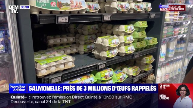 Salmonelle: près de 3 millions d'œufs commercialisés entre le 29 septembre et les 10 octobre rappelés