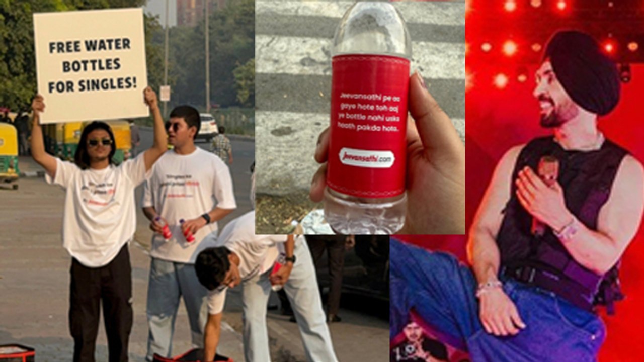 Diljit Dosanjh Delhi Concert: Single People Gets Free Water Bottles, Jeevansathi Funny Quotes...