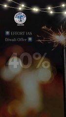 Diwali Offer Alert: 40% OFF IAS GS Foundation Course at EFFORT IAS! 