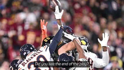 Commanders beat Bears on Hail Mary