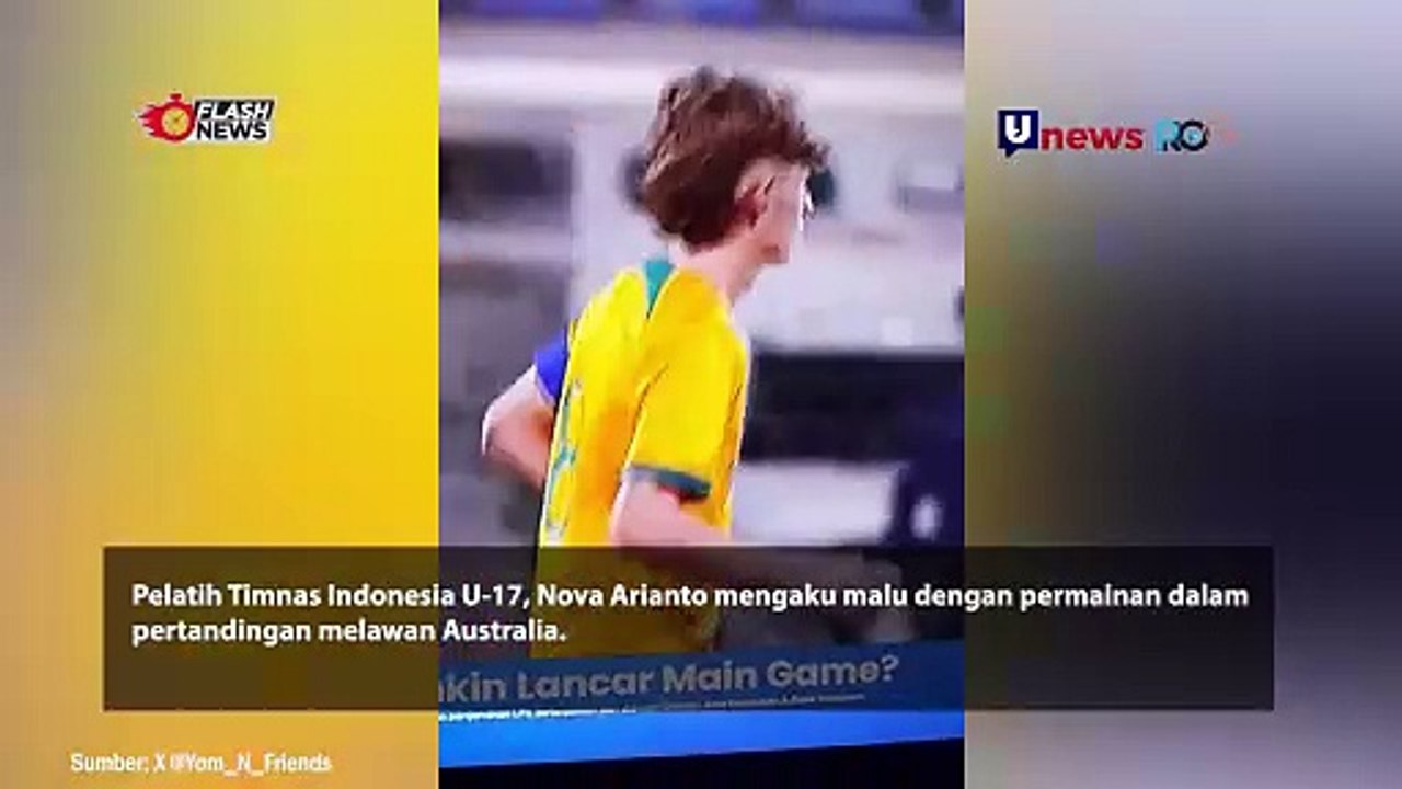 Laga Aneh Indonesia U-17 vs Australia U-17 Dinilai Main Mata, Pelatih Nova Arianto Mengaku Malu