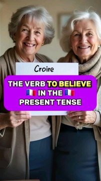 THE VERB TO BELIEVE IN THE PRESENT TENSE | Learn French Conjugation with Moh and Alain