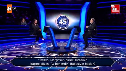 İstiklal Marşı sorusunu bilemedi, Oktay Kaynarca şoke oldu