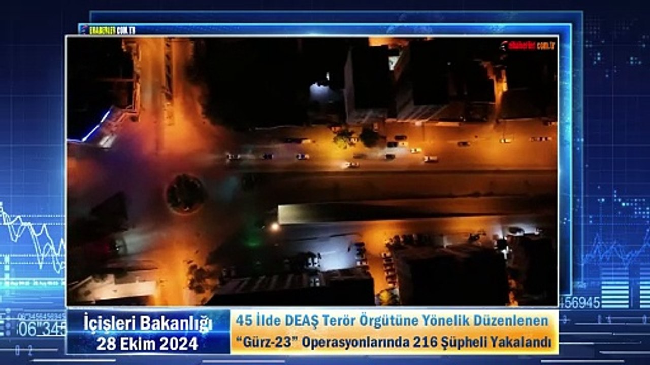 45 İlde DEAŞ Terör Örgütüne Yönelik Düzenlenen “Gürz-23” Operasyonlarında 216 Şüpheli Yakalandı
