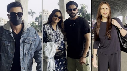 Ranbir Kapoor, Sonakshi Sinha-Zaheer Iqbal, Esha Deol & Others Snapped At The Airport In Swag!