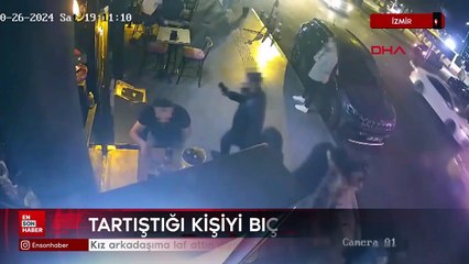 İzmir'de kız arkadaşıma laf attın diyerek bıçakla yaralayan şüpheli tutuklandı