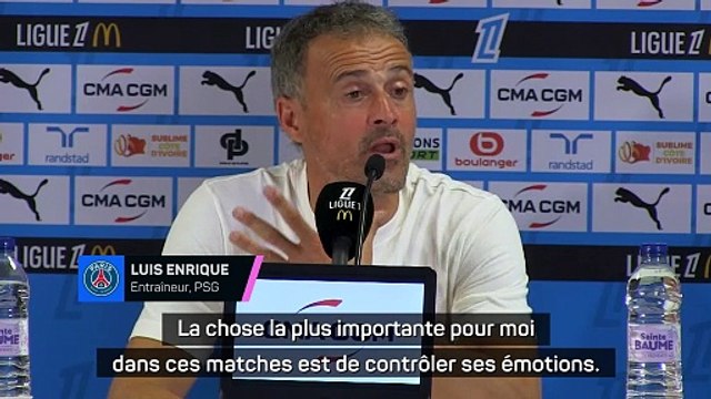 Luis Enrique : La chose la plus importante est de contrôler ses émotions