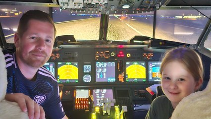 Dad who wanted to be a pilot builds incredible simulator - in his spare room