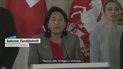 Salomé Zurabishvili: "Defenderemos pacíficamente cada voto”