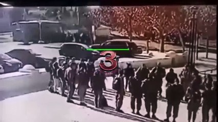 Mossad karargahı bölgesindeki 'kamyonla ezme' olayının görüntüleri ortaya çıktı