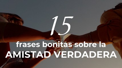 15 frases bonitas sobre la amistad verdadera