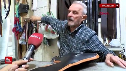 Diyarbakır'da 12 yaşında başladığı mesleğini 80 yıldır sürdürüyor