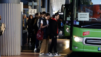 Huelga de autobuses en toda España