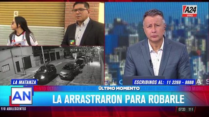 Una mujer defiende a sus vecinos lanzando objetos desde el balcón durante un intento de robo piraña