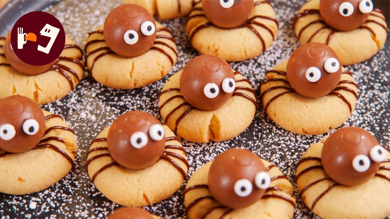 GALLETAS ARAÑA para HALLOWEEN: receta FÁCIL y DIVERTIDA con la que tus invitados morirán del susto