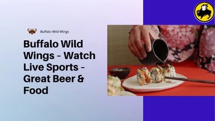 Buffalo Wild Wings – Watch Live Sports – Great Beer & Food