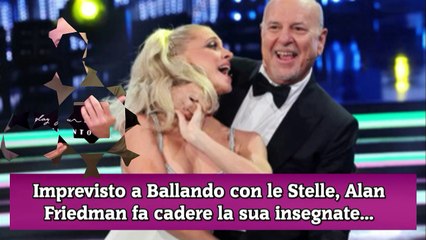 Imprevisto a Ballando con le Stelle, Alan Friedman fa cadere la sua insegnate...