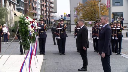 Program prezidenta SR Petra Pellegriniho - položenie venca pri Pamätníku M. R. Štefánika