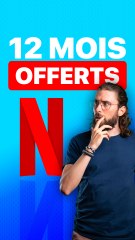 12 MOIS DE NETFLIX PREMIUM "OFFERTS" 
