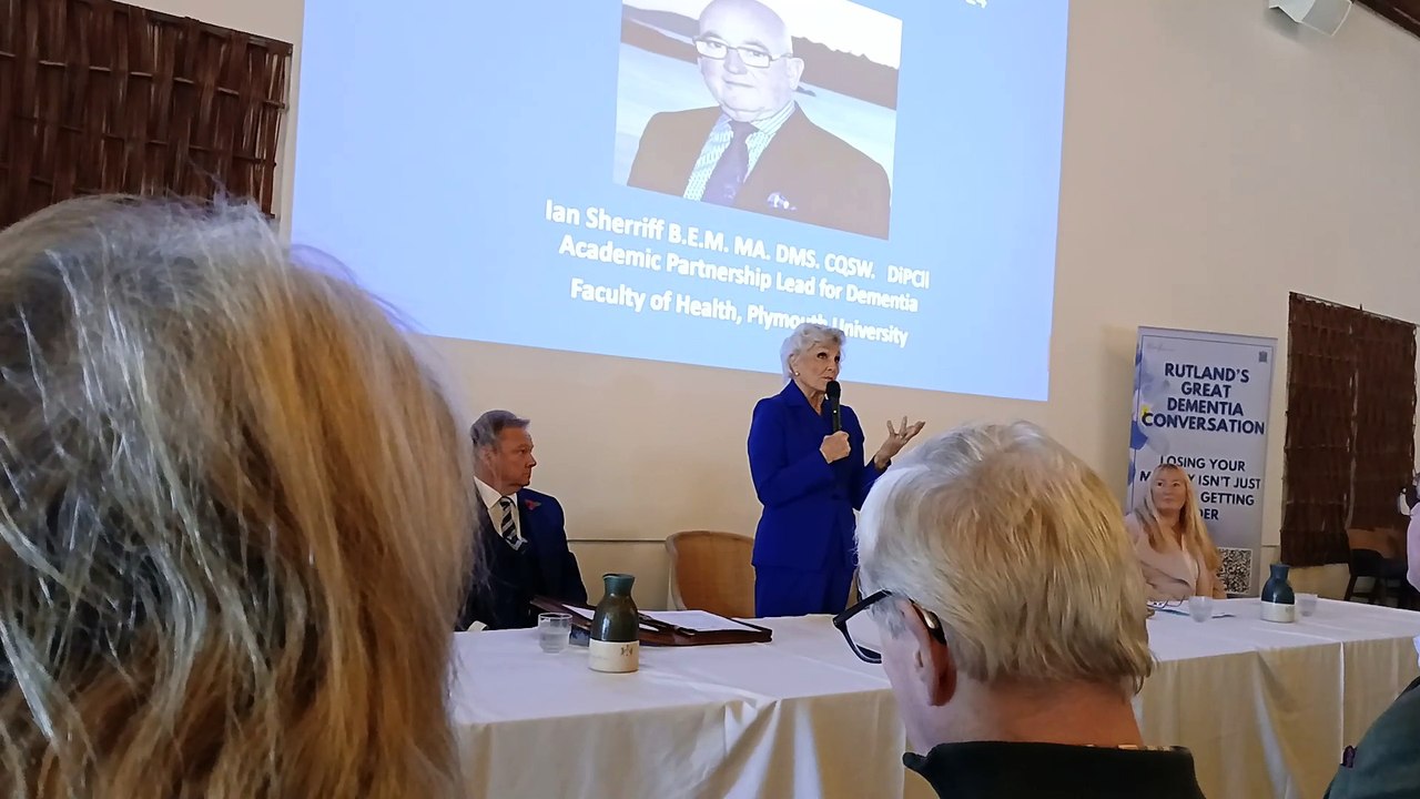 Angela Rippon at the Dementia Conversation in Rutland