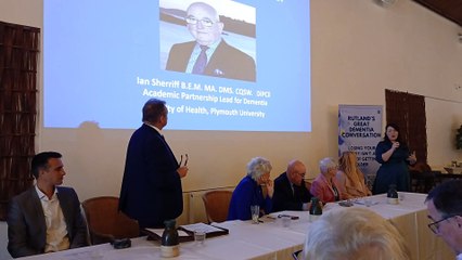 Angela Rippon at the Dementia Conversation in Rutland