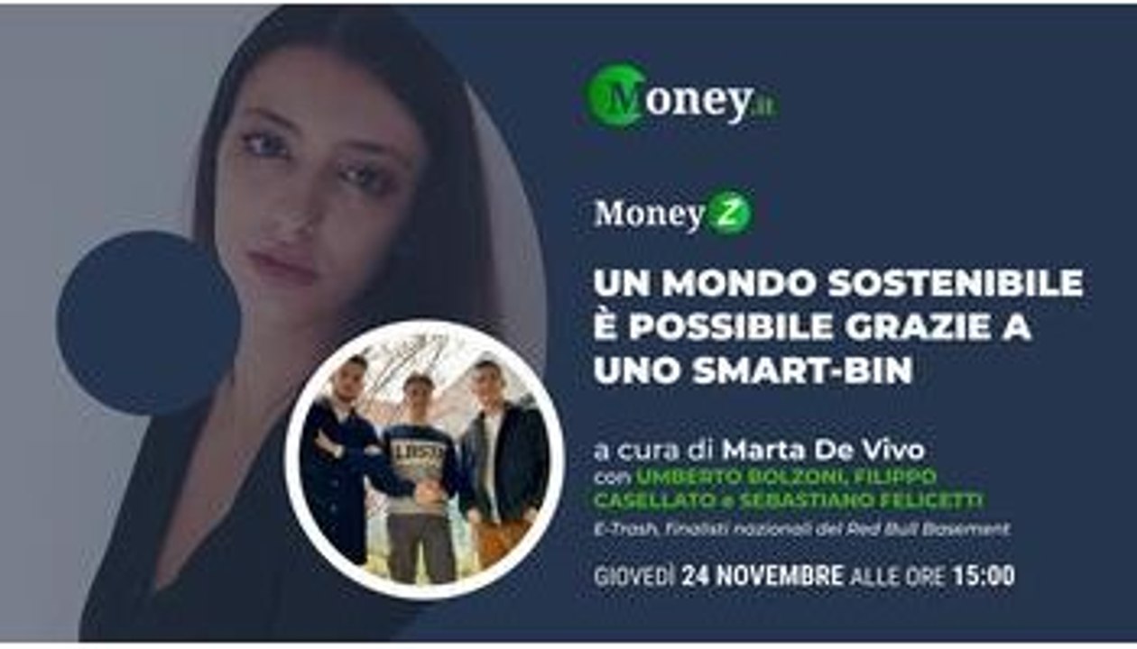Per un mondo più sostenibile tre ragazzi italiani puntano su uno smart bin