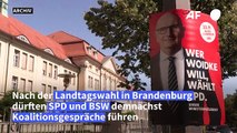 Brandenburg: Empfehlung für Koalitionsgespräche von SPD und BSW