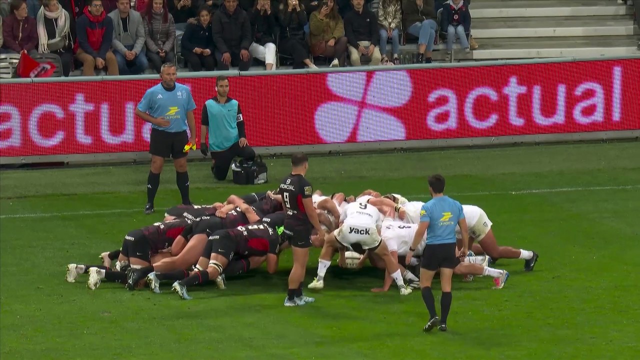 TOP 14 - Essai de Juan Cruz MALLIA (ST) - Stade Toulousain - RC Toulon