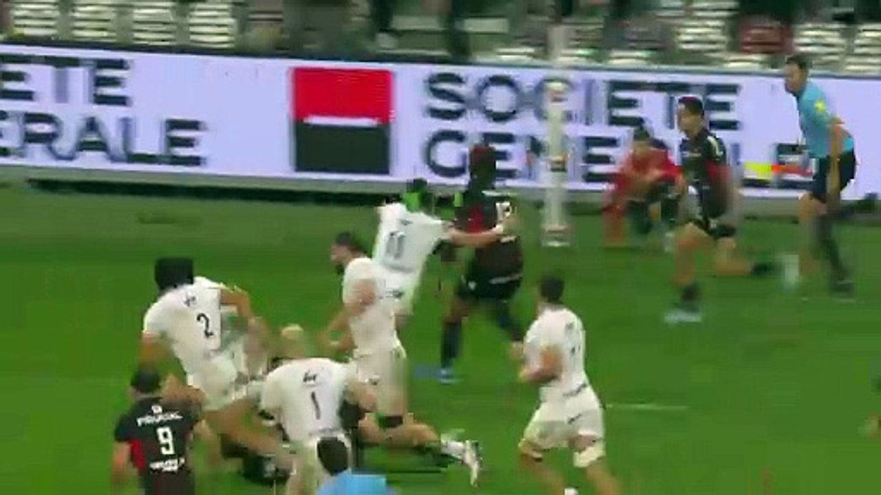 TOP 14 - Essai de Ange CAPUOZZO 2 (ST) - Stade Toulousain - RC Toulon