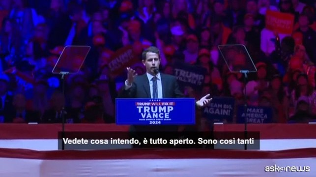 Da Musk a R.F. Kennedy Jr sul palco a New York per mega-show di Trump