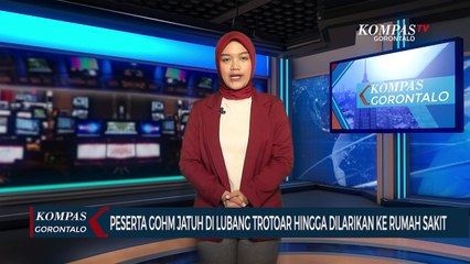 Hendak Ikut Gorontalo Half Maraton, Seorang Peserta Jatuh di Lubang Trotoar Hingga Alami Luka