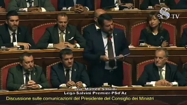 Cosa ha detto Matteo Salvini al Senato (VIDEO completo)