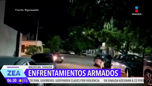 Se registran enfrentamientos armados en Mazatlán, Sinaloa