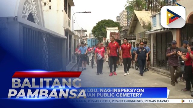 Mayor Francis Zamora, nag-inspeksyon sa San Juan public cemetery; PNP, handa na sa pagbibigay ng seguridad sa Undas 2024