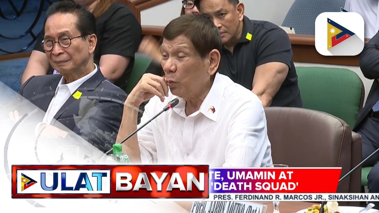 Ex-Pres. Rodrigo Duterte, humarap sa pagdinig ng Senate Blue Ribbon Sub-Committee