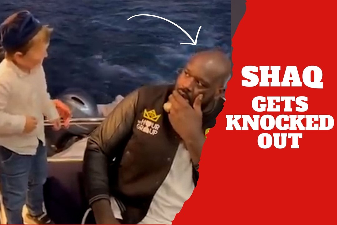 Shaquille O'Neal gets knocked out by Hasbulla with punch to the face